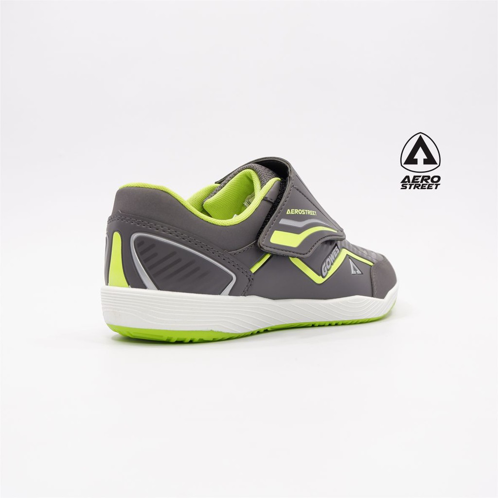 Aerostreet 39-42 Gowes-V Abu Neon - Sepatu Sneakers Casual Sport Sekolah Pria Wanita Aero Street