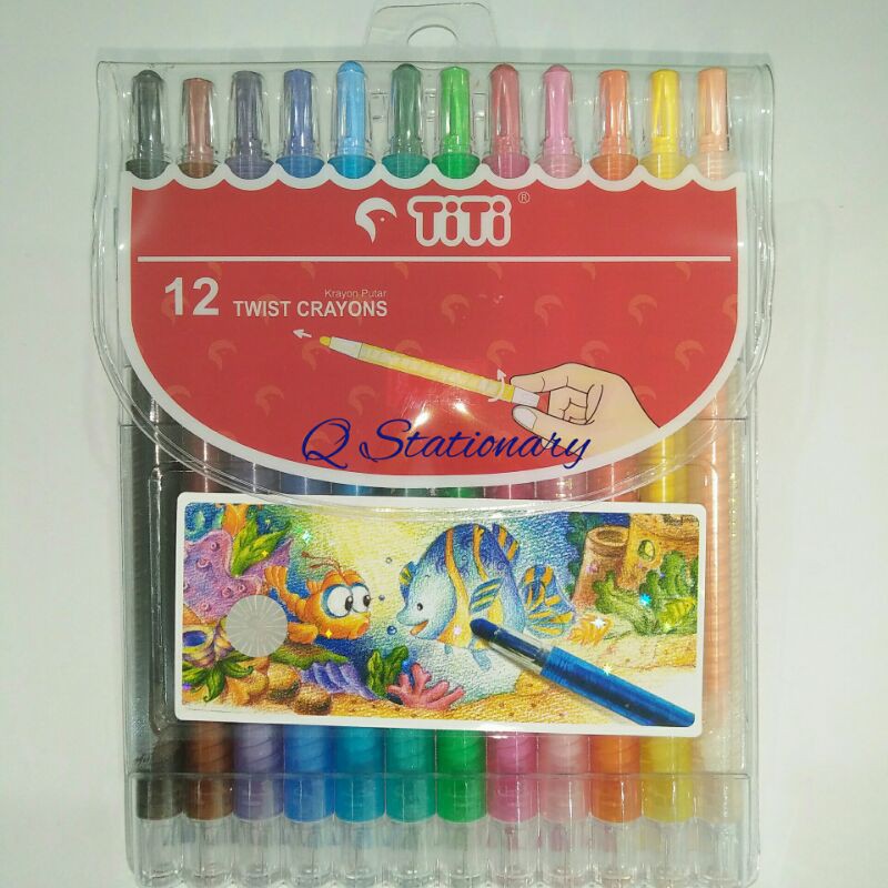 

crayon putar merek Titi 12 warna