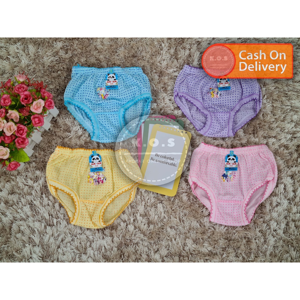 CELANA DALAM ANAK PEREMPUAN CD ANAK CEWEK KATUN SIZE S,M,L,XL