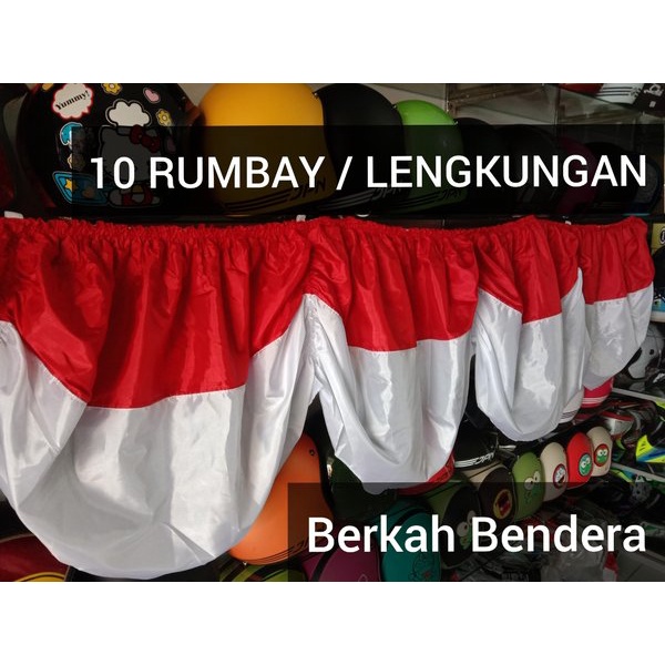 RPM Bendera Merah Putih Bekron Bekdrop Karet Remple