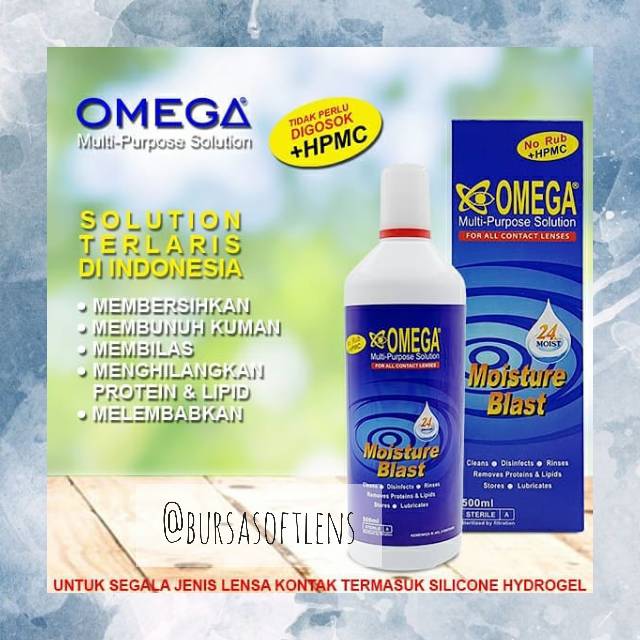 Cairan Softlens Omega Moisture Blast solution 500ml