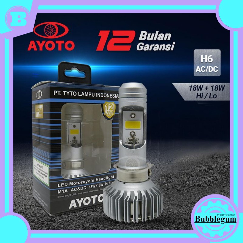 Lampu motor depan AYOTO LED M1A H6 AC DC motor bebek matic AC DC(12bulan garansi)-8