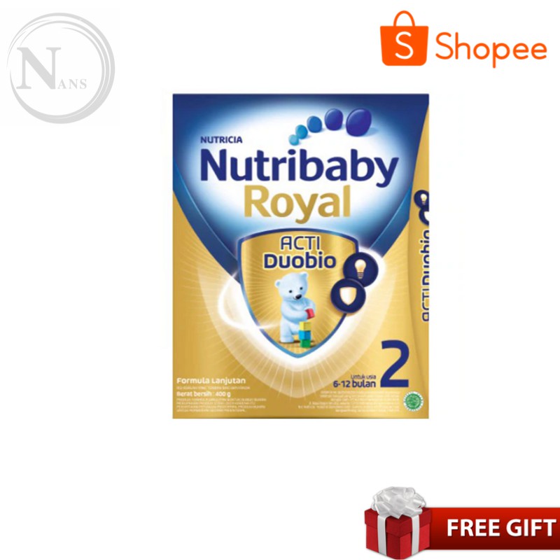 

Nutribaby Royal 2 Acti DUo Bio Susu Formula 400gr / 800gr - Nutri Baby Royal 2 Susu Formula