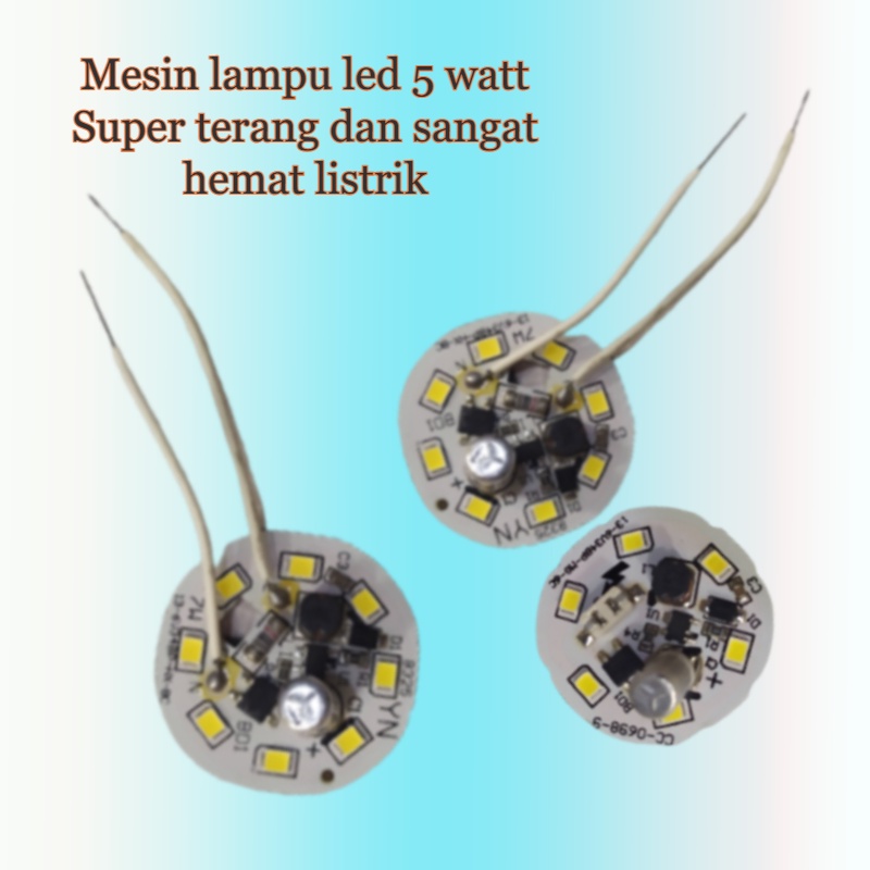 Tempat Mesin papan pcb driver mata lampu led AC 5 watt terang hemat