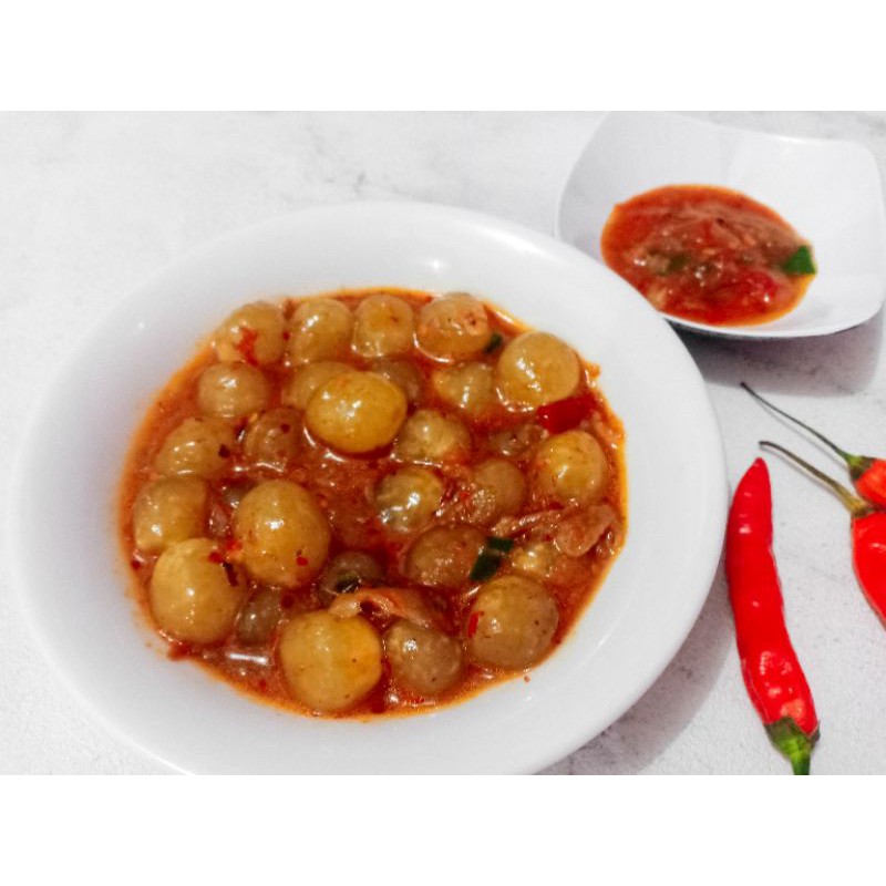 

Cimol Kuah Instan Bumbu Komplit Kemasan Vakum isi 100gr