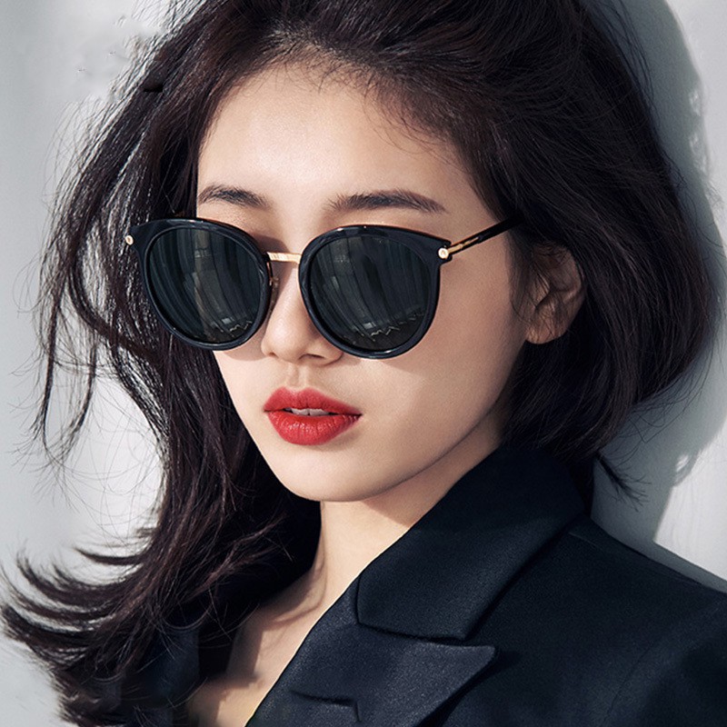 （YUZHU）COD Bayar Di Tempat Kacamata Hitam Wanita Model Korea Trendy Kualitas Tinggi UV400