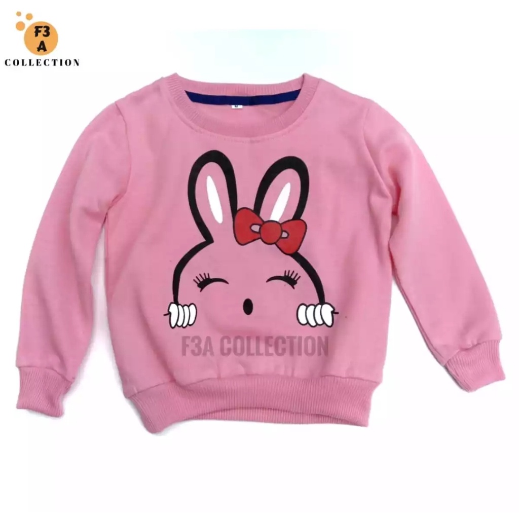 Pakaian Wanita Baju anak perempuan Setelan anak perempuan Baju anak motif Kelinci
