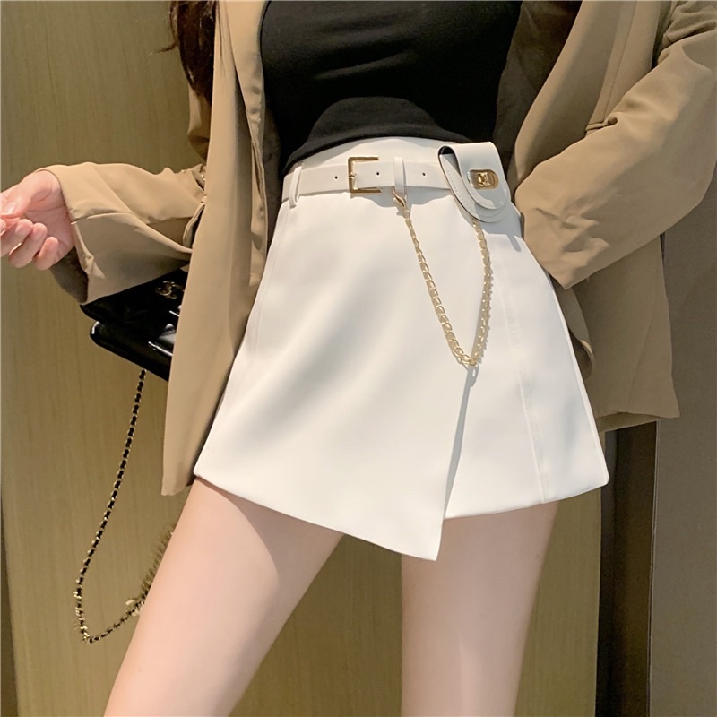 SKORT MINI SKIRT FREE BELT HIGHWAIST IMPORT WANTA ROK MINI MX607