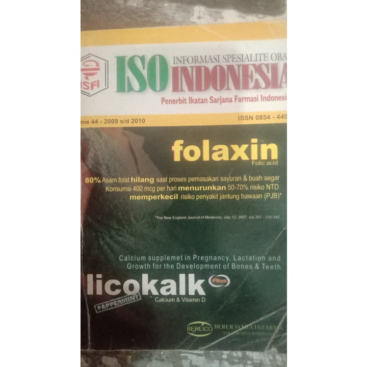 Buku informasi spesialite obat indonesia ISO vol 44