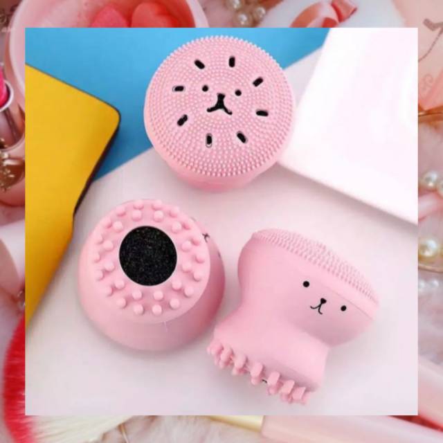 Octopus Facial Brush Cleaner Silicone Waterproof Skin Care Spa Massager Beauty / pembersih wajah