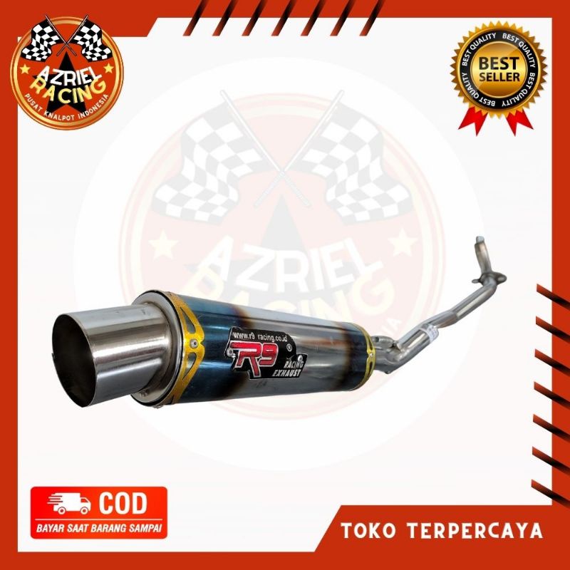 KNALPOT RACING R9 NOBI PELANGI SUPRA X 125 SUPRA X 110 SUPRA FIT VEGA R KHARISMA JUPITER Z SILINCER