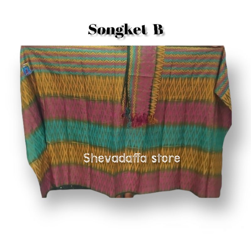 KAIN SONGKET +SELENDANG LOMBOK