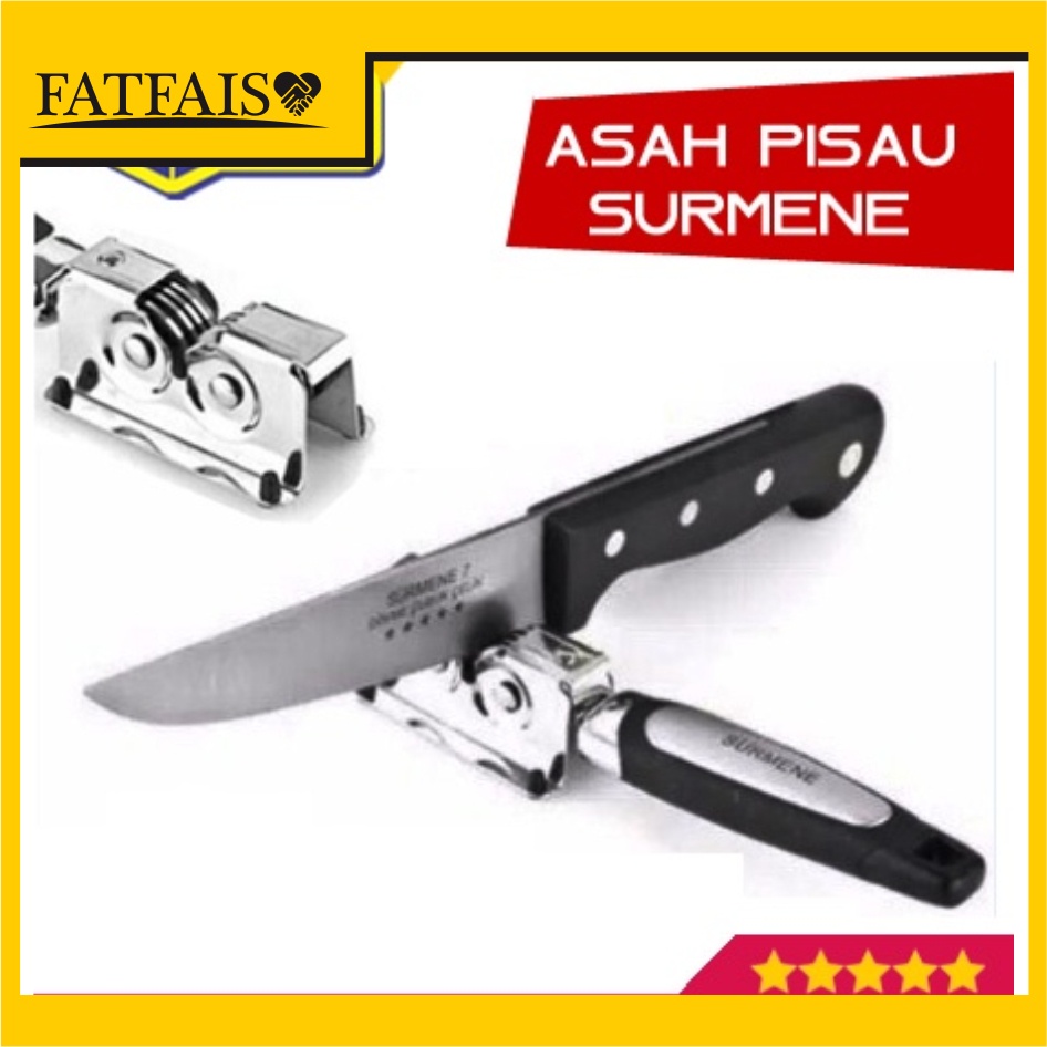 Alat Asah Pisau Asahan Pisau Surmene Stainless Serba Guna Murah