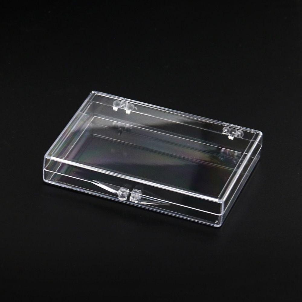 Mxbeauty Kotak Penyimpanan Kuku Profesional High-end 1 Pcs Manicure Sheet Storage Box Kotak Hadiah Papan Koleksi Kuku Palsu Jewelry Case Tray Case Transparan Square Flip Box