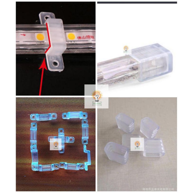 Tutup Lampu Strip Selang Dan Klem Lampu Strip 2835/ 4040/ 5050