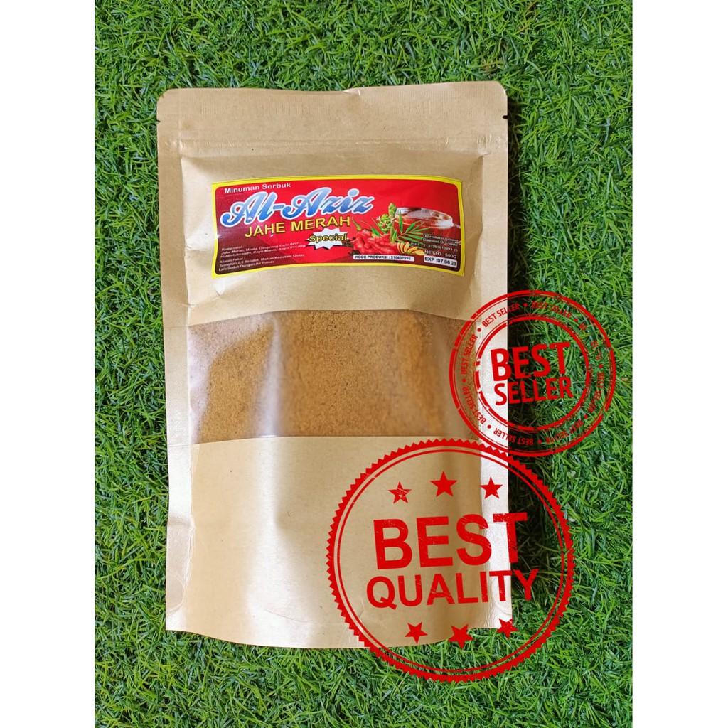 

jahe merah bubuk minuman herbal merk alaziz