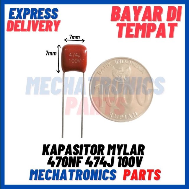 [PAS-9625] KAPASITOR MYLAR 470NF 474J 100V