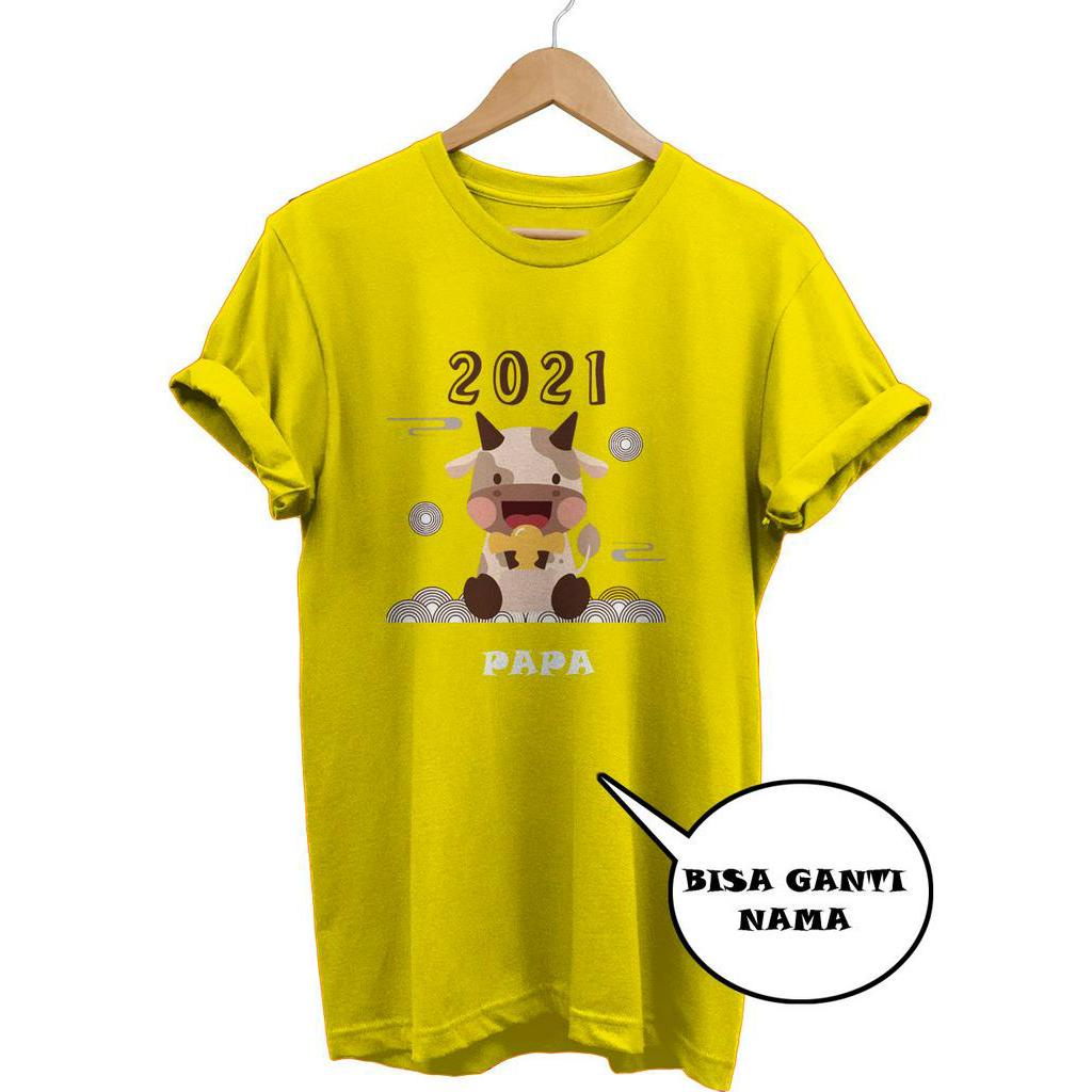 KAOS TSHIRT SINCIA IMLEK 2021 FLAT DESIGN KERBAU MOO COMBED 30S