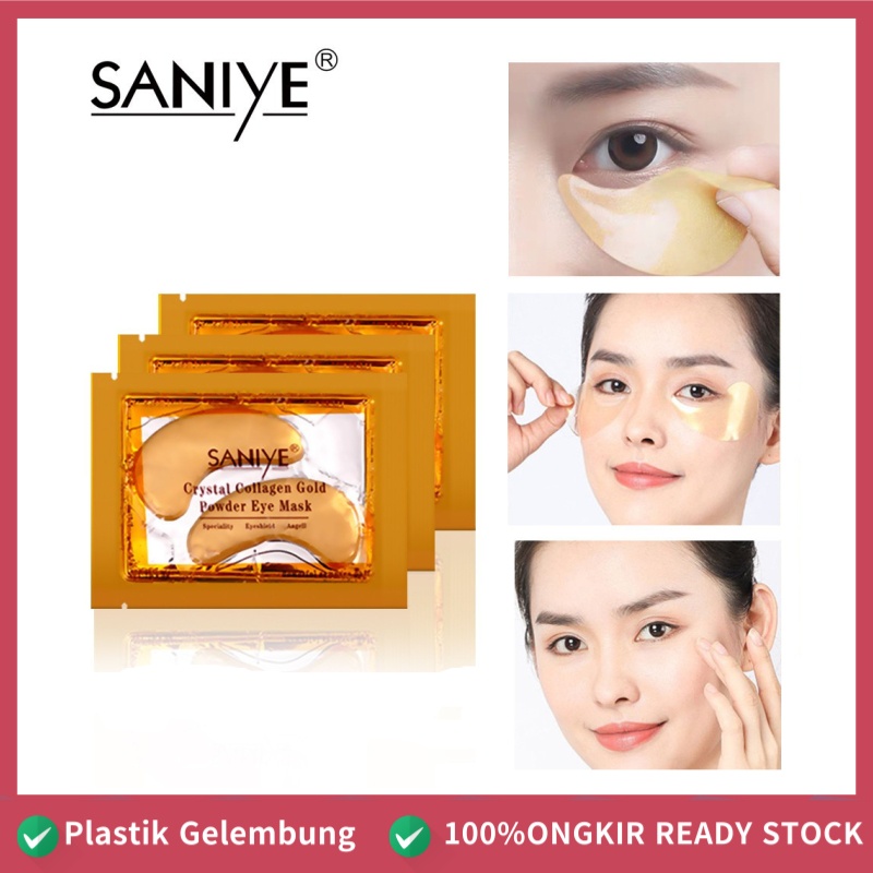 SANIYE  Eye Mask Masker Mata Kantong Eye Mata Panda Collagen Gold Crystal EM001