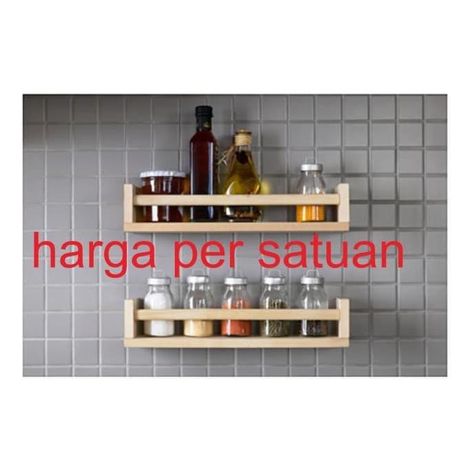 

BISA COD Rak Bumbu Masak Dapur Dinding Tempat Bumbu Kayu V634 TERMURAH Kode 214