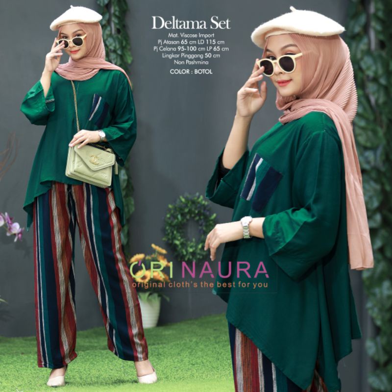DELTAMA SET BAJU SETELAN PANT BY ORI NAURA