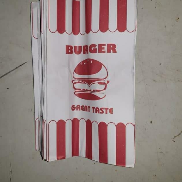 

Limited!!bgs-315 Kertas Pembungkus Burger isi 50 lembar