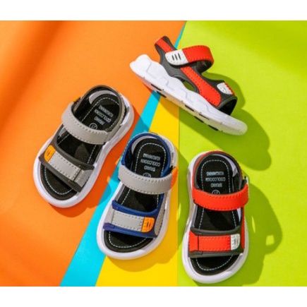 littlekiddoss SH2186 Sepatu Sendal Anak Perekat Sandal Gunung Mateo Anak Perekat 21-35