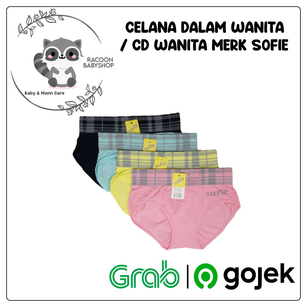 CELANA DALAM WANITA SOFIE / CD WANITA UNDERWEAR BAHAN KATUN TEBAL LEMBUT DAN HALUS STRETCH MELAR
