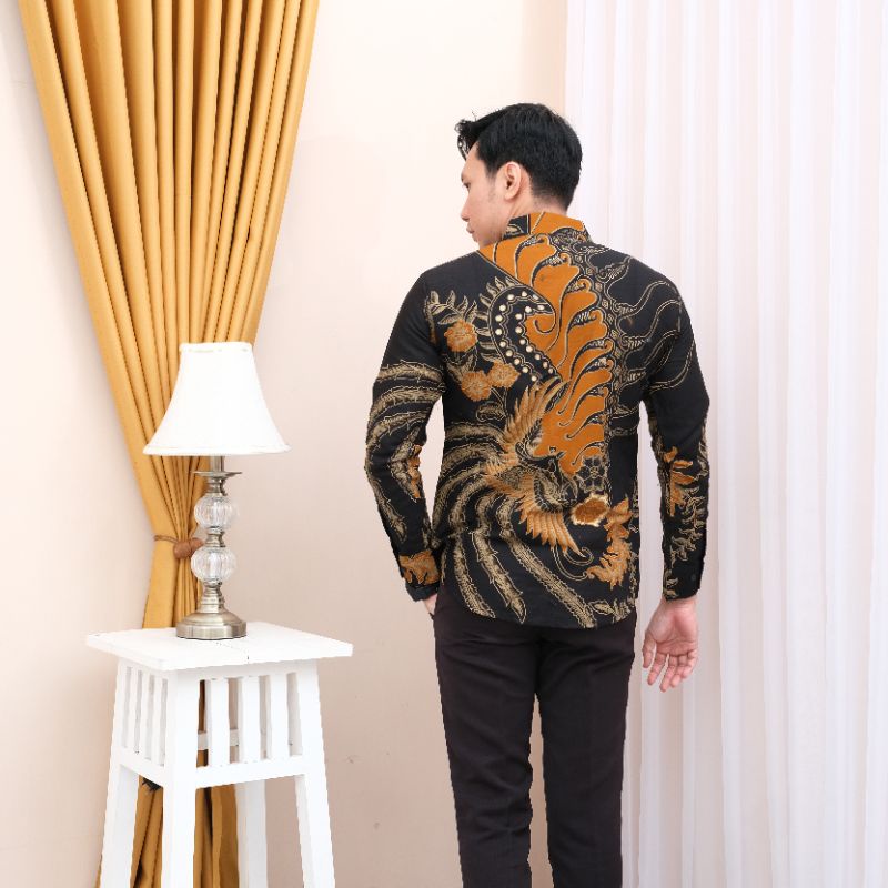 batik pria lengan panjang slim fit batik pria batik pria lengan panjang batik original prabuseno MTF 13