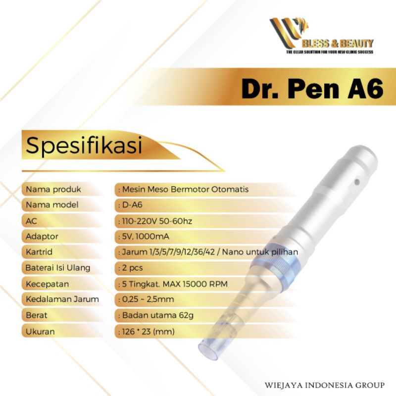 Dr Pen A6 Wireless Alat Dermapen A6S A9 M7 BB Glow Bopeng Sulam Alis Bibir Original