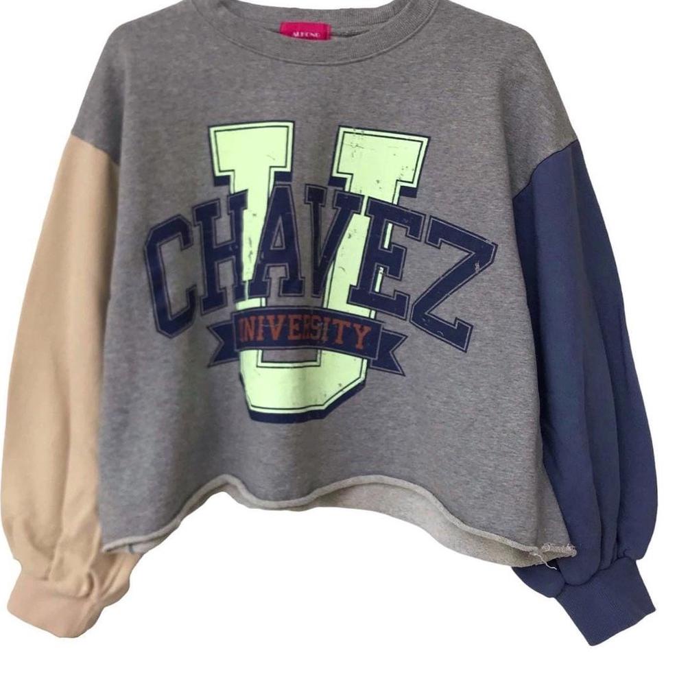 CHAVES Croope Sweater Crewneck Oblong Oversize Cewe | Jacket Switer Kombinasi Cassual Terbaru Fashion Terkini Korean Style