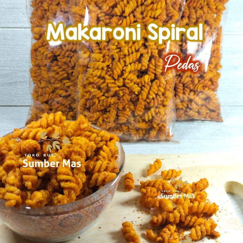 

MAKARONI SPIRAL PEDES 250GR / MAKARONI ULIR / MACARONI SPIRAL / MAKARONI KILOAN