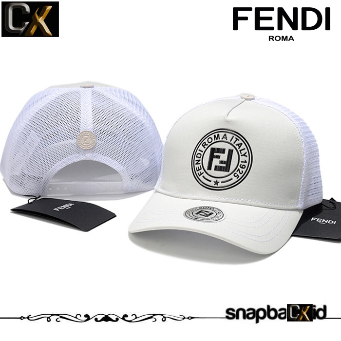 Topi Fendi Putih Jaring Premium Import CX