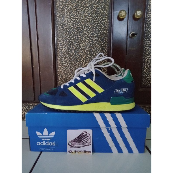 adidas zx750 biru stabilo second original