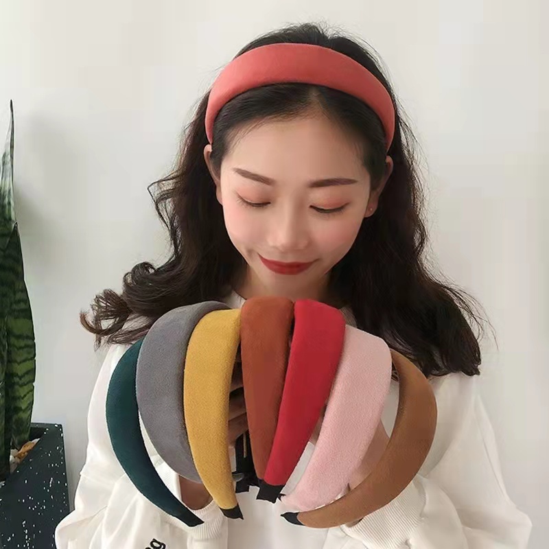 Bando Tebal Wanita Korean Style - Bando Polos - Bando Wanita Terbaru  - Aksesoris Rambut - Bando Kekinian