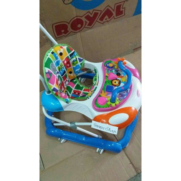 baby walker royal 838 musik lampu dorongan