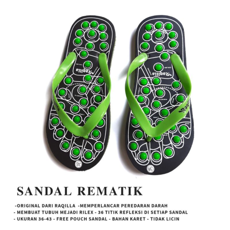 Sandal kesehatan rematik sendal refleksi akupuntur terapi kaki