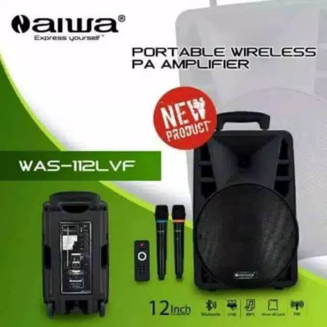 AIWA WAS 112LVF SPEAKER AKTIF PORTABLE 12 INCH ORIGINAL PRODUCT