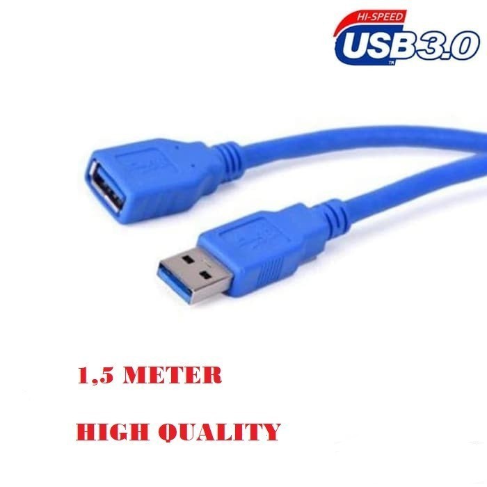 KABEL USB 3.0 EXTENSION PENYAMBUNG USB 3 EXTENTION CABLE 1.5M