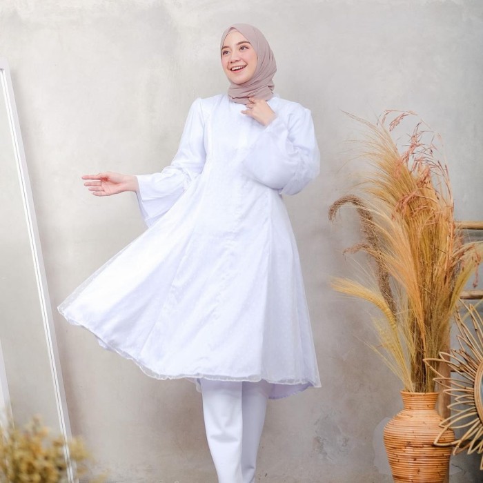 Baju Muslim Wanita Delsya tunik - Untuk Ramadhan 2021