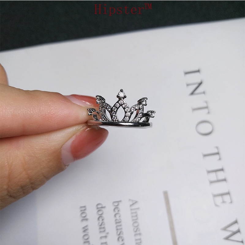 Hot Selling Creative Design Personalized Fashion Crown Inlaid with Rhinestone Ring