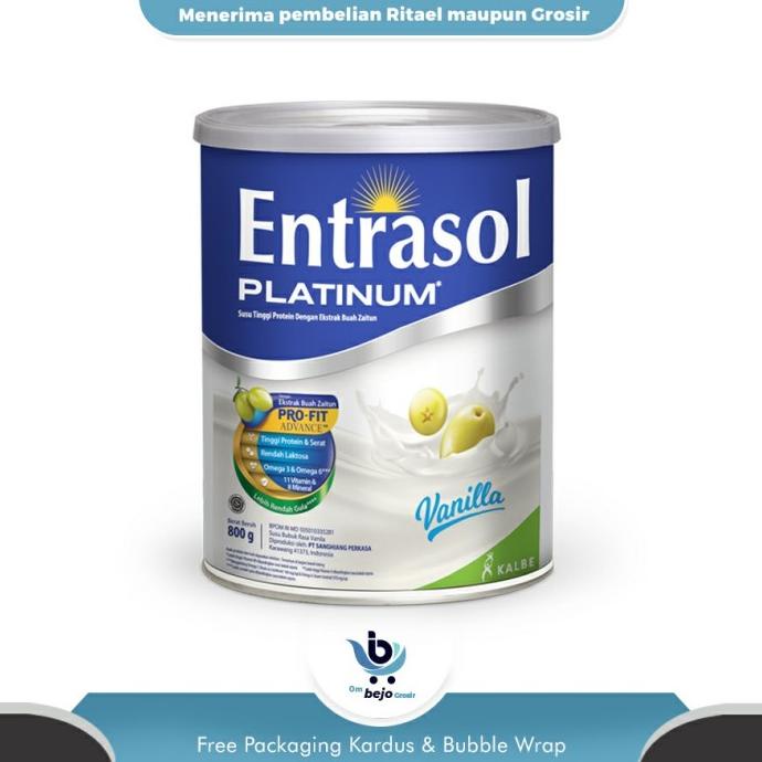 

[COD] Susu Lansia / Entrasol Platinum Vanila 800 gram / Entrasol Platinum [COD]