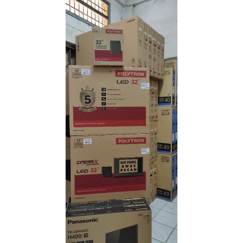 Led polytron 32 inci digital tv usb movie hdmi full hd fhd lcd cinemax 32" 32v1853 32v1753 jambi 32v