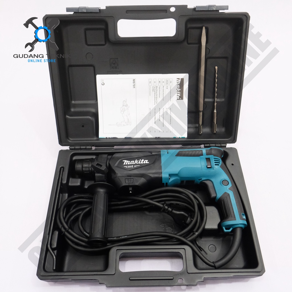 Rotary Hammer 26mm MAKITA M870B-26 / Mesin Bor Bobok Beton 8701B MAKITA