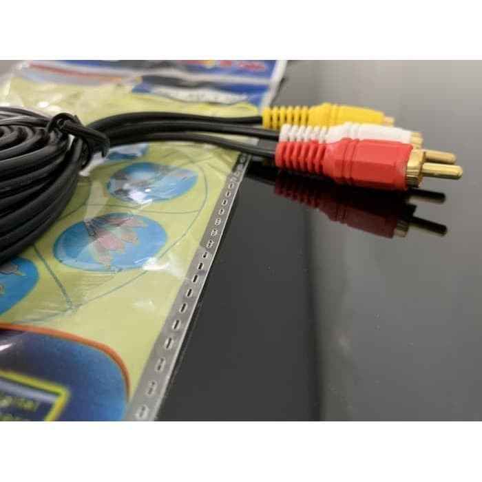 KABEL RCA 3 TO RCA 3 - KABEL VIDEO AV - KABEL MERAH PUTIH KUNING 3M