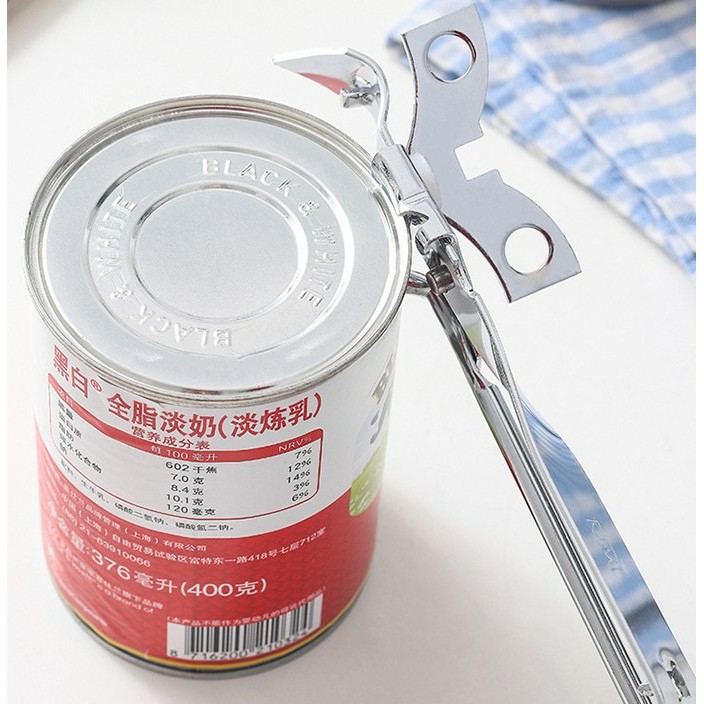 Alat Pembuka Kaleng Stainless / Bukaan Tutup Botol dan Kaleng / Can Opener Stainless Serbaguna