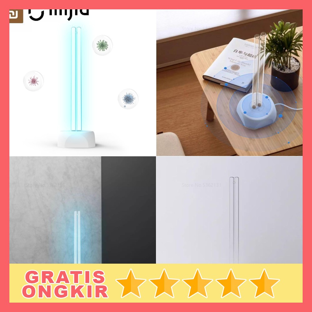 Xiaomi Youpin Huayi Lampu UV Ozone Portable Disinfektan Germicidal Lamp Sterilization - SJ01 - White
