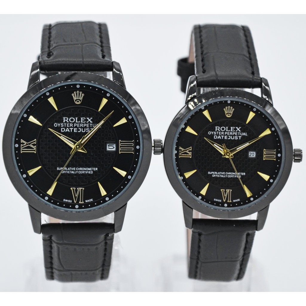 JAM COUPLE ROLEX 50001TK KULIT TANGGAL
