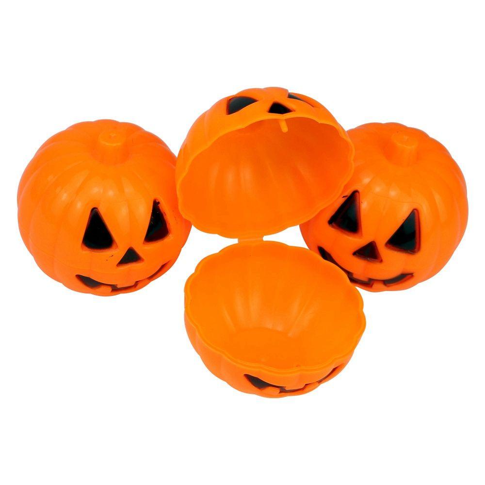 [Elegan] Candy Box Hollow Orange Festival Dekorasi Pesta Ornamen Trick or Treat Plastik