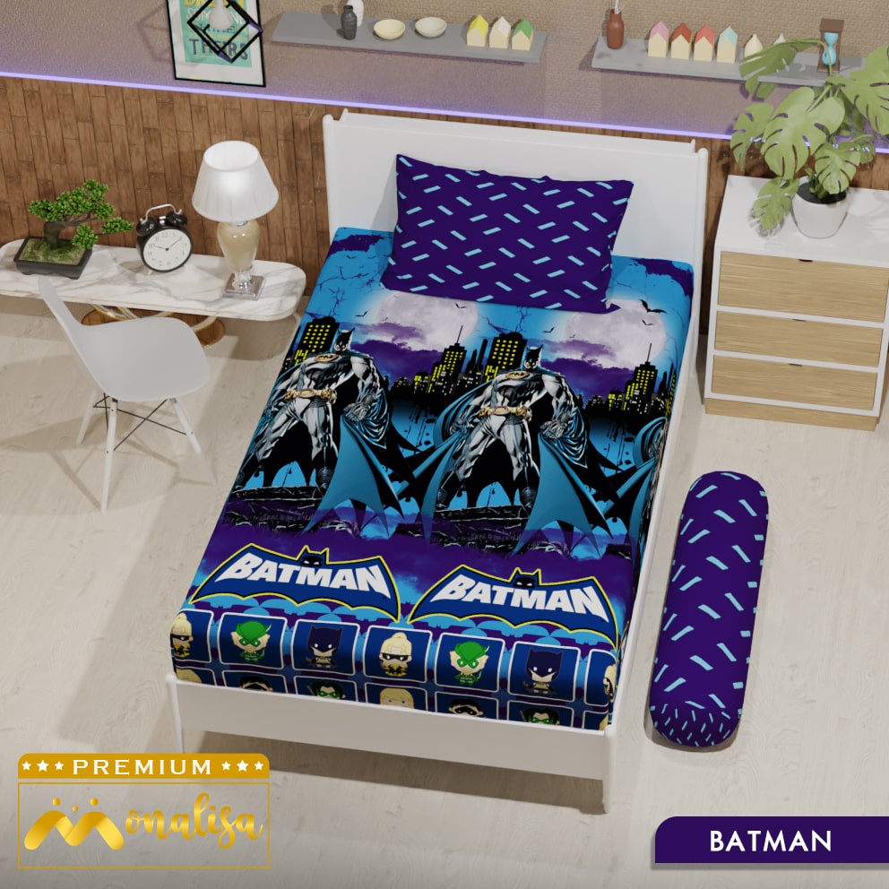 Monalisa Premium Sprei Uk 90/100/120 - Batman